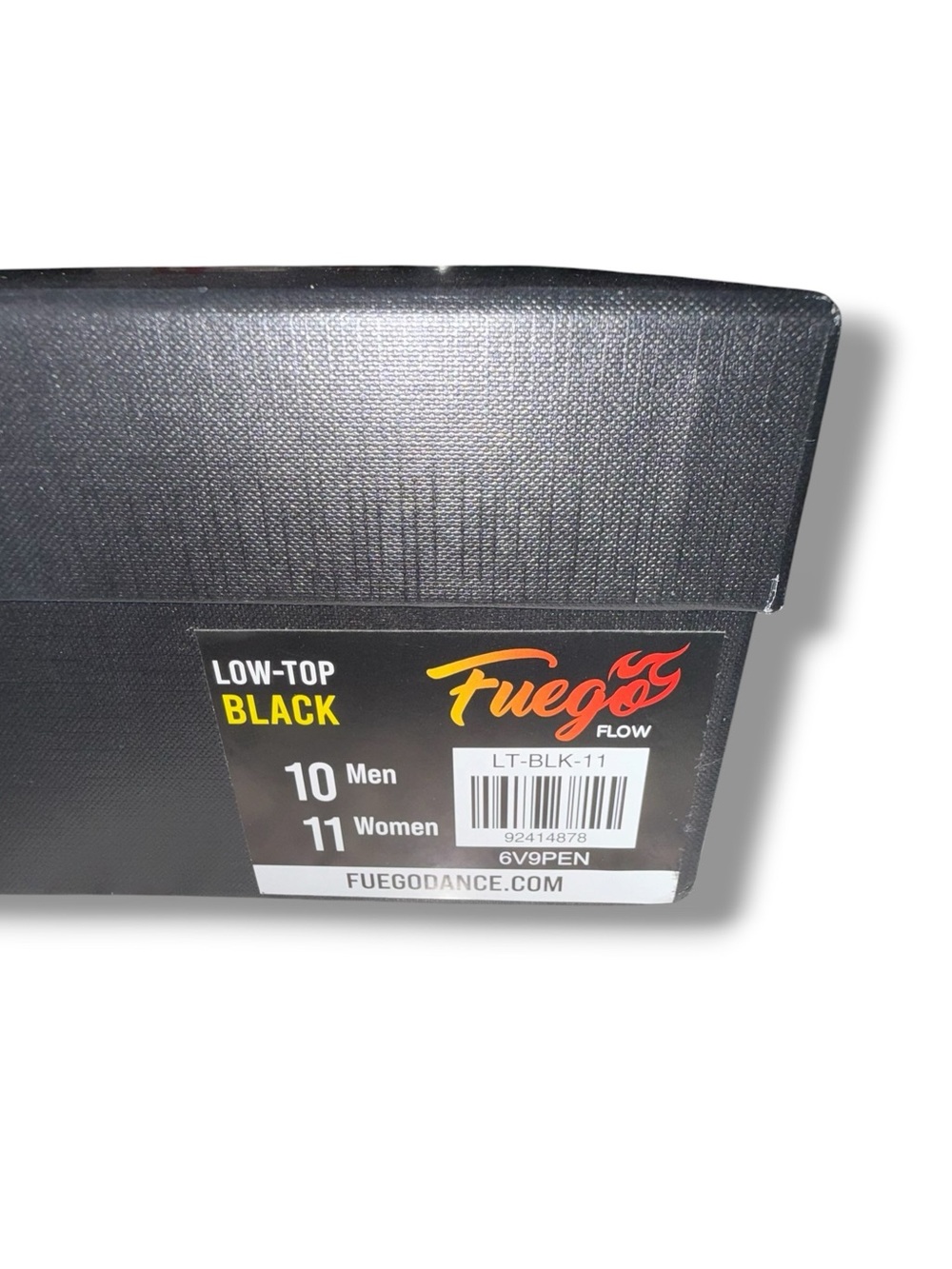 FUEGO Low-Top Dance Sneaker - Women’s 11 Black/White - Picture 4 of 16